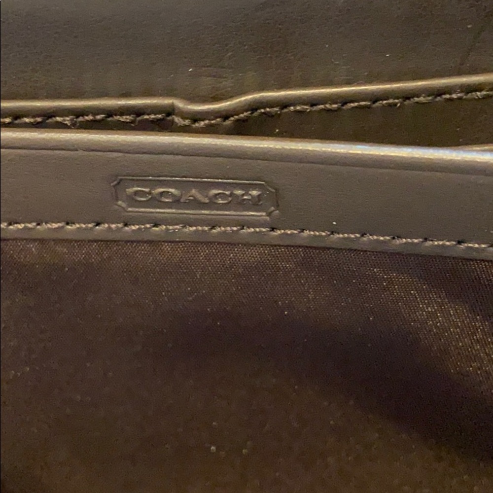 COACH accordion Wallet leather & C fabric - Picture 6 of 8